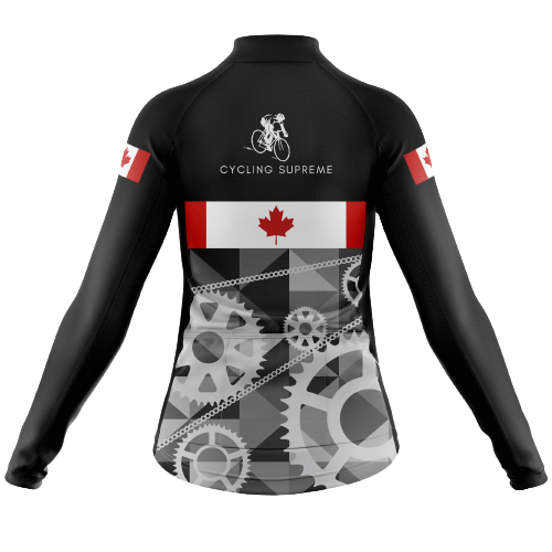 Long Sleeve Cycling Jersey Canada Crank Womens-Cycling Supreme