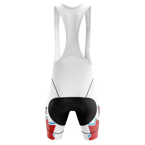 Celebrate Canada with unisex bib shorts featuring a leaf design. | Cycling Supreme