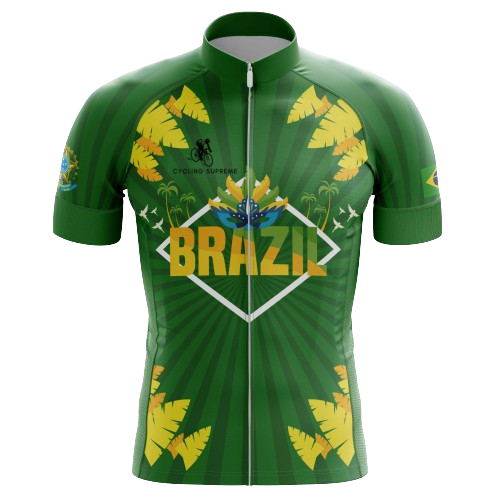Cycling Jersey Brazil Green Mens