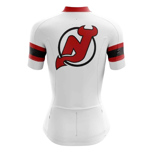 Women's cycling jersey featuring NJ Devils logo. | Cycling Supreme