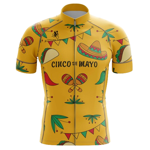 Cinco De Mayo men's cycling jersey, festive celebration | Cycling Supreme