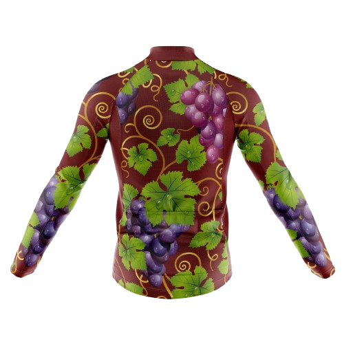 Grapes Men's Long Sleeve Cycling Jersey | Cycling Supreme