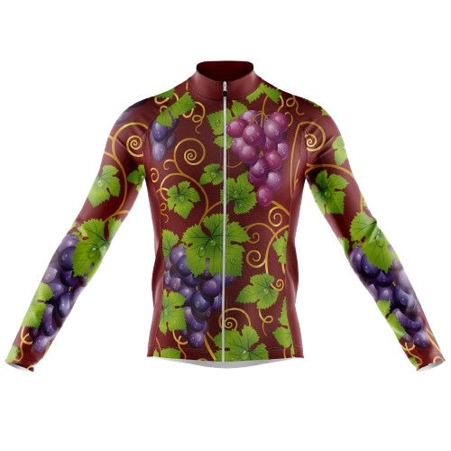 Grapes Men's Long Sleeve Cycling Jersey | Cycling Supreme