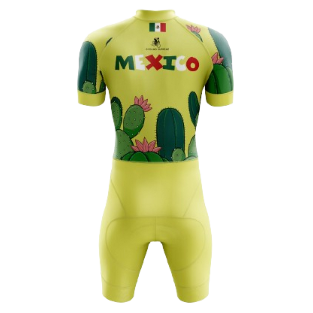 Men's Mexico triathlon suit featuring a vibrant Mexican design and breathable, performance-enhancing fabric. | Cycling Supreme