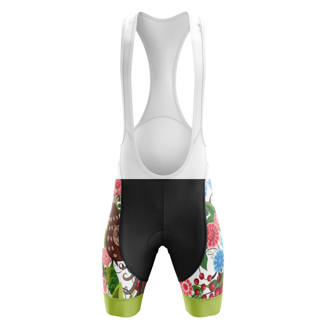 Floral Bib Shorts with a vibrant floral design and breathable material for a colorful and comfortable cycling experience. | Cycling Supreme