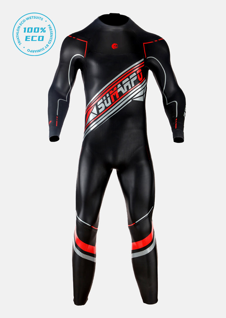 A men's full-body eco triathlon wetsuit focused on balance and speed. | Cycling Supreme