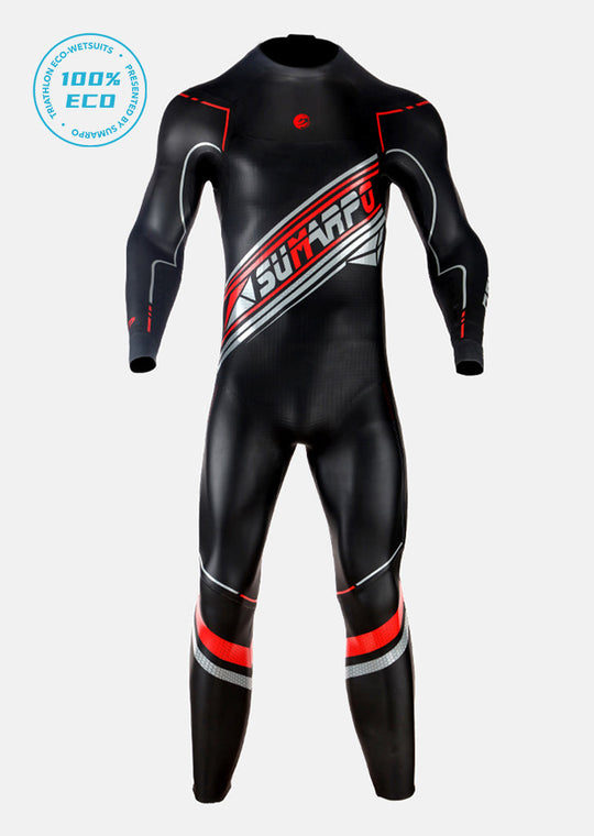A men's full-body eco triathlon wetsuit focused on balance and speed. | Cycling Supreme