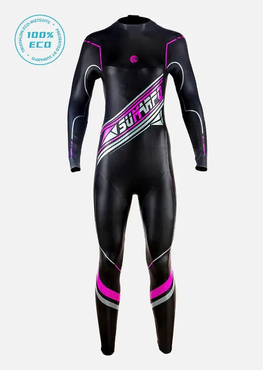 A women's full-body eco triathlon wetsuit offering superior insulation and performance. | Cycling Supreme