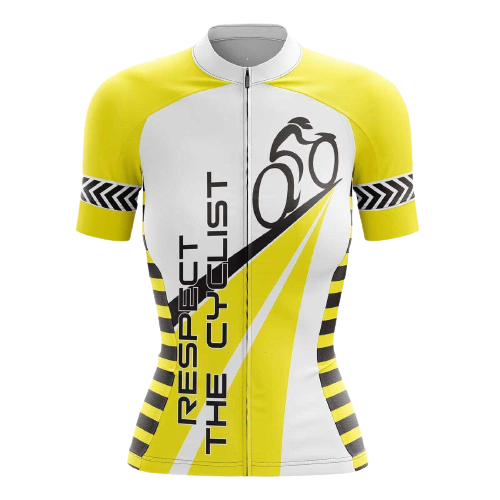 Women's cycling jersey promoting road sharing. | Cycling Supreme