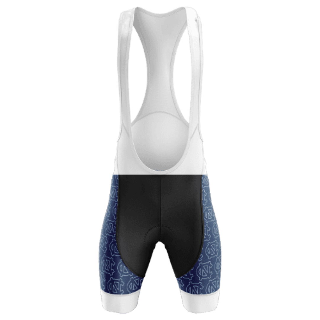North Carolina Bib Shorts featuring a design inspired by North Carolina and breathable fabric for a stylish and comfortable fit. | Cycling Supreme