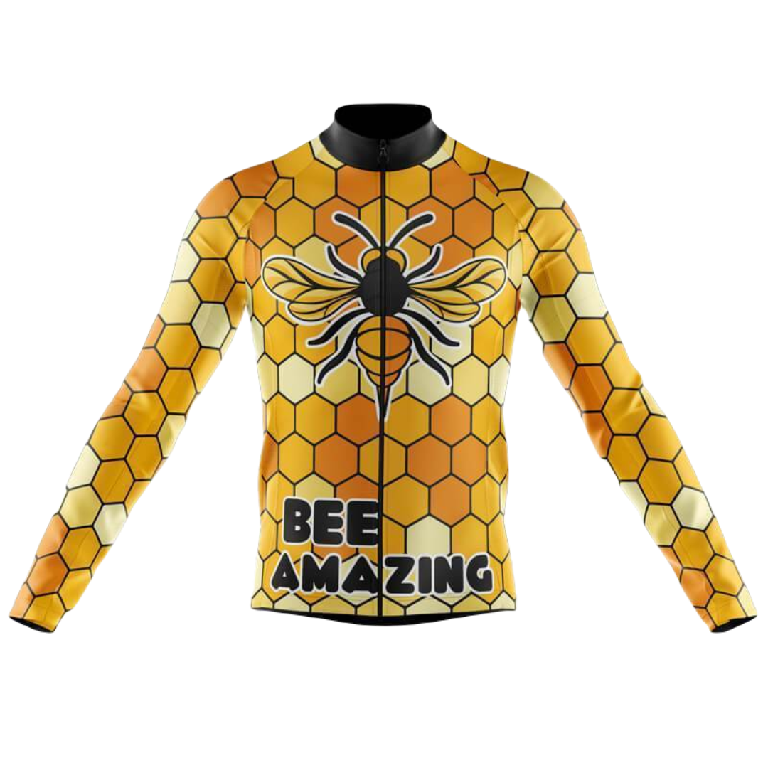 Bee Amazing II  Long Sleeve Cycling Jersey For Men | Cycling Supreme