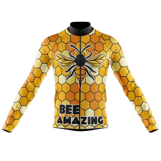 Bee Amazing II  Long Sleeve Cycling Jersey For Men | Cycling Supreme