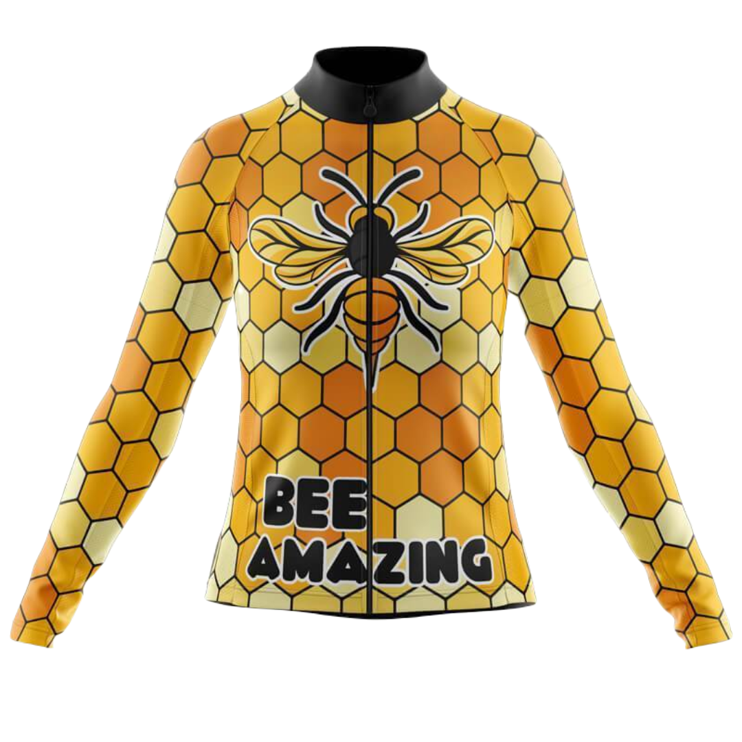 Bee Amazing II Long Sleeve Cycling Jersey For Women | Cycling Supreme