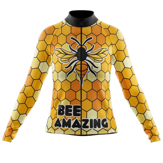 Bee Amazing II Long Sleeve Cycling Jersey For Women | Cycling Supreme