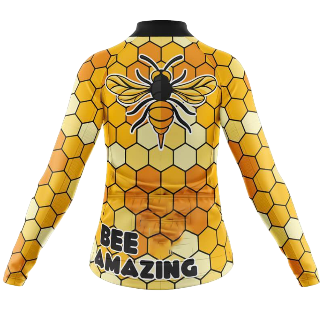 Bee Amazing II Long Sleeve Cycling Jersey For Women | Cycling Supreme