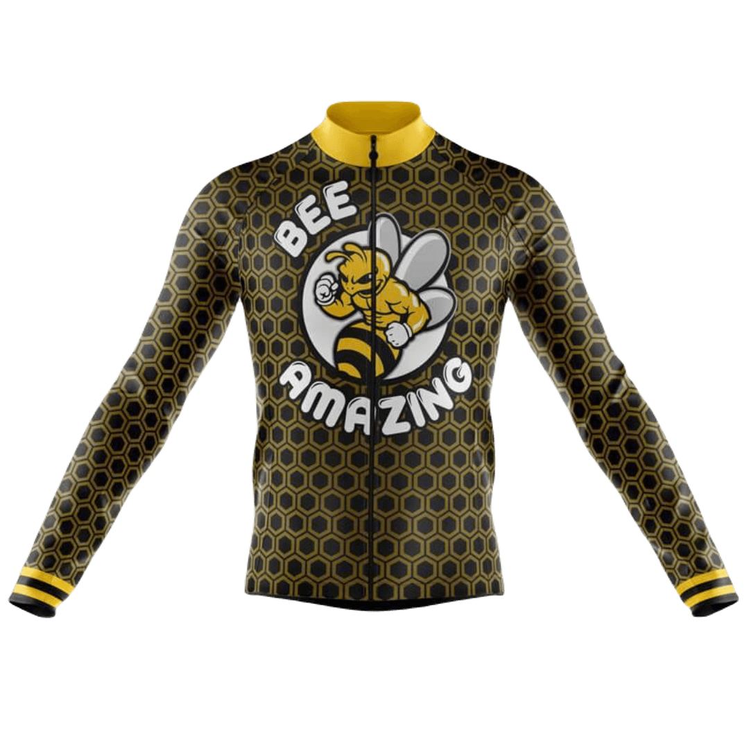 Bee Amazing Long Sleeve Cycling Jersey For Men | Cycling Supreme