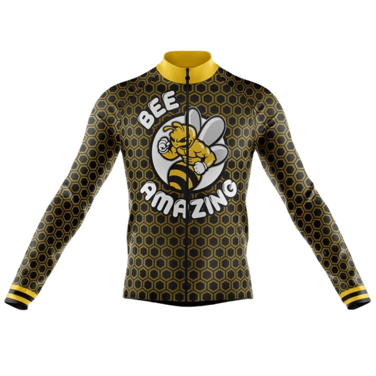Bee Amazing Long Sleeve Cycling Jersey For Men | Cycling Supreme