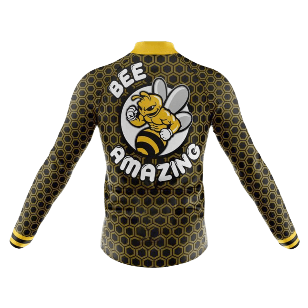 Bee Amazing Long Sleeve Cycling Jersey For Men | Cycling Supreme