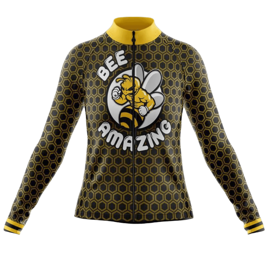 Bee Amazing Long Sleeve Cycling Jersey For Women | Cycling Supreme
