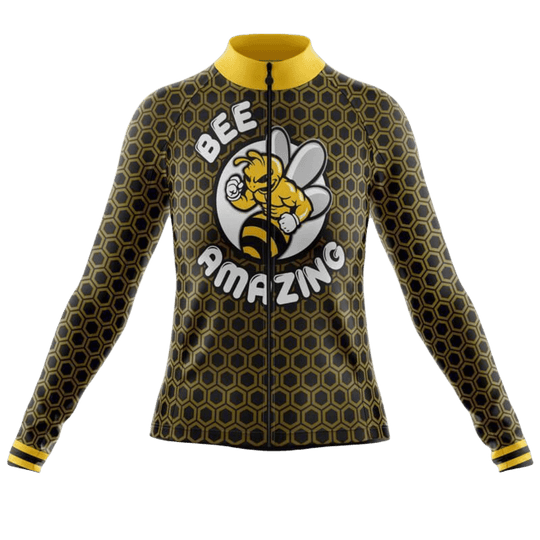 Bee Amazing Long Sleeve Cycling Jersey For Women | Cycling Supreme