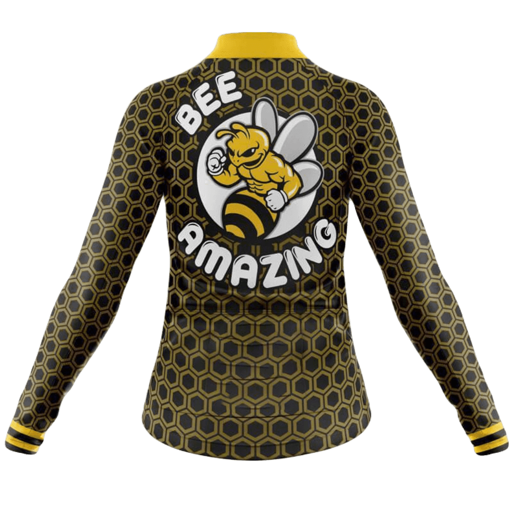 Bee Amazing Long Sleeve Cycling Jersey For Women | Cycling Supreme