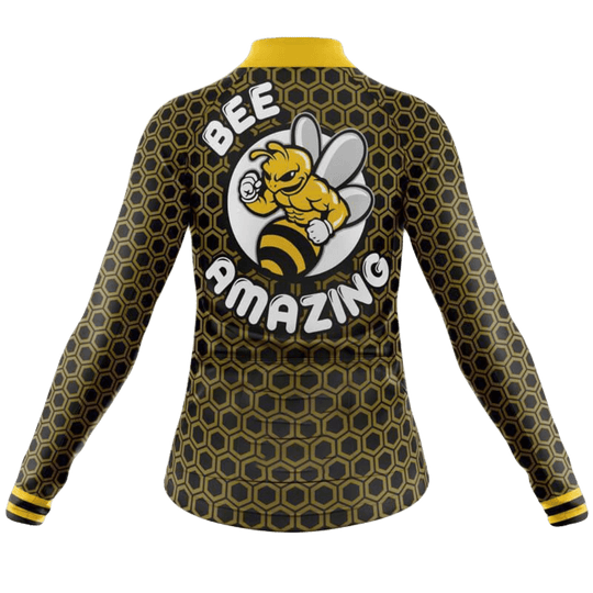 Bee Amazing Long Sleeve Cycling Jersey For Women | Cycling Supreme