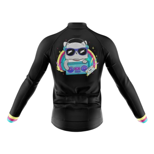 Meow Long Sleeve Cycling Jersey For Men | Cycling Supreme