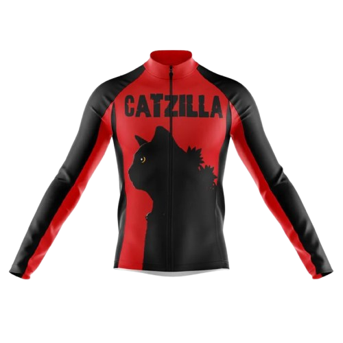Catzilla II Long Sleeve Cycling Jersey For Men | Cycling Supreme