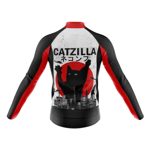 Catzilla III Long Sleeve Cycling Jersey For Men | Cycling Supreme