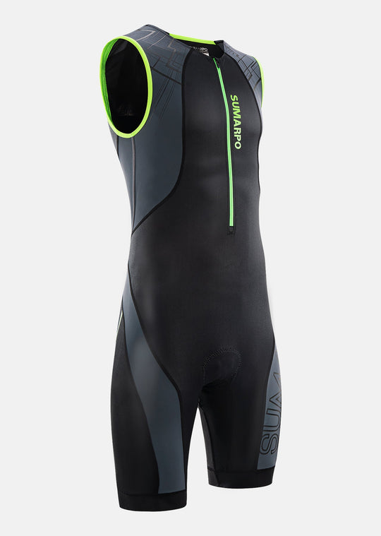Hybrid Sleeveless Triathlon Suit For Men | Cycling Supreme