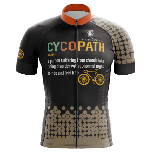 Cycopath men's cycling jersey, humorous design | Cycling Supreme