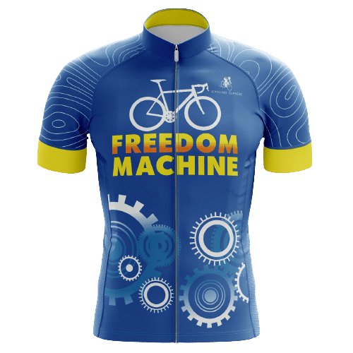 Freedom Machine men's cycling jersey, patriotic cycling | Cycling Supreme