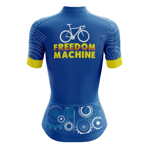 Women's cycling jersey celebrating freedom of biking. | Cycling Supreme