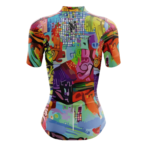 Women's cycling jersey with vibrant colors. | Cycling Supreme