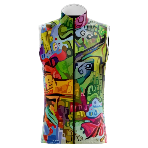 Men's Color Rush sleeveless cycling jersey featuring bold color rush design for fun, vibrant cycling rides | Cycling Supreme