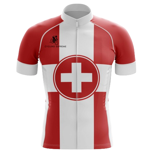 Switzerland Flag men's cycling jersey, national colors | Cycling Supreme