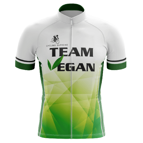 Team Vegan men's cycling jersey, plant-based pride | Cycling Supreme