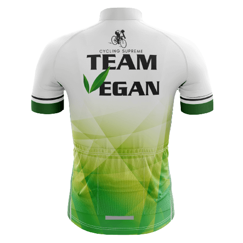 Team Vegan men's cycling jersey, plant-based pride | Cycling Supreme