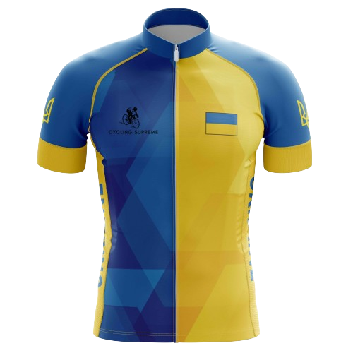 Ukraine Flag men's cycling jersey, national colors | Cycling Supreme