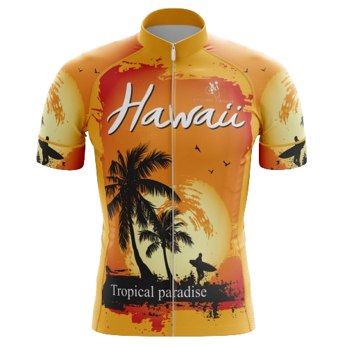 Hawaii Orange Men's Cycling Jersey | Cycling Supreme