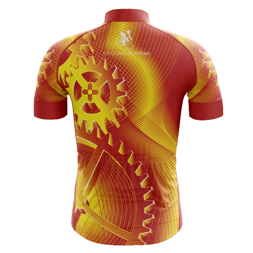 Flame Gears men's cycling jersey, fiery design | Cycling Supreme