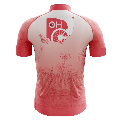 Floral Rose men's cycling jersey, elegant and floral | Cycling Supreme