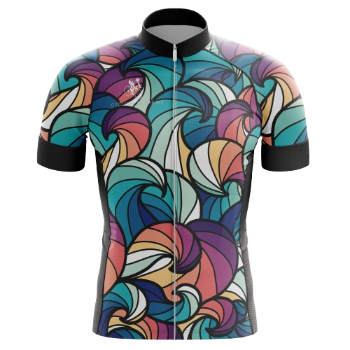 Color Waves Men's Cycling Jersey | Cycling Supreme