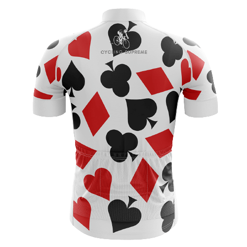 Spades & Hearts men's cycling jersey, card game theme | Cycling Supreme