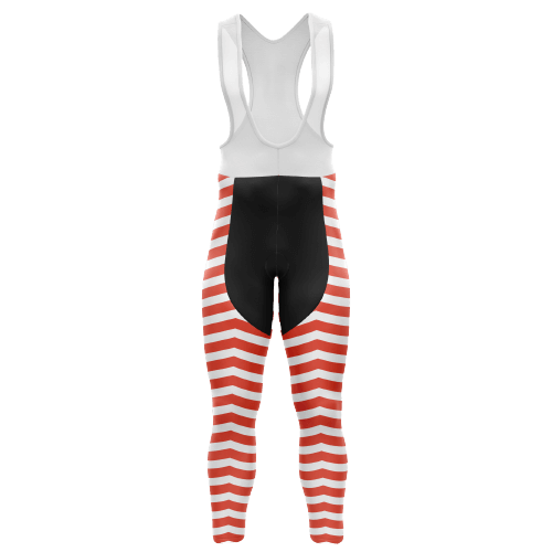 Thanksgiving Red Wave Cycling Pants | Cycling Supreme