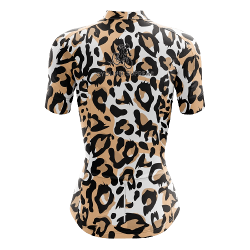 Leopard Print Womens Cycling Jersey | Cycling Supreme