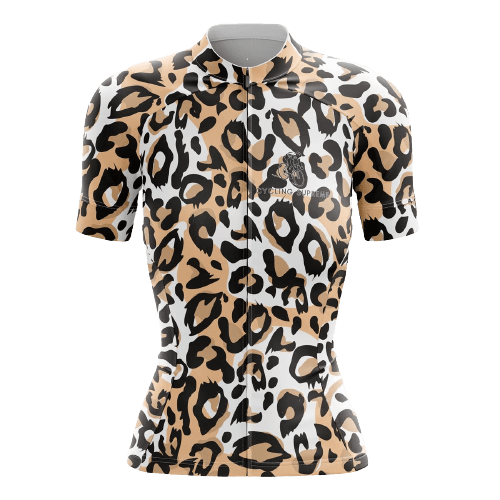 Leopard Print Womens Cycling Jersey | Cycling Supreme
