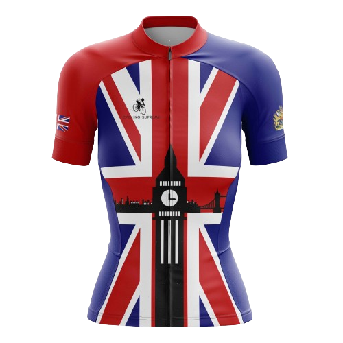 Women's cycling jersey with UK themes. | Cycling Supreme