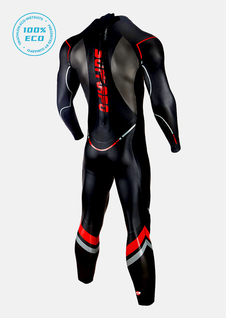 A men's full-body eco triathlon wetsuit focused on balance and speed. | Cycling Supreme