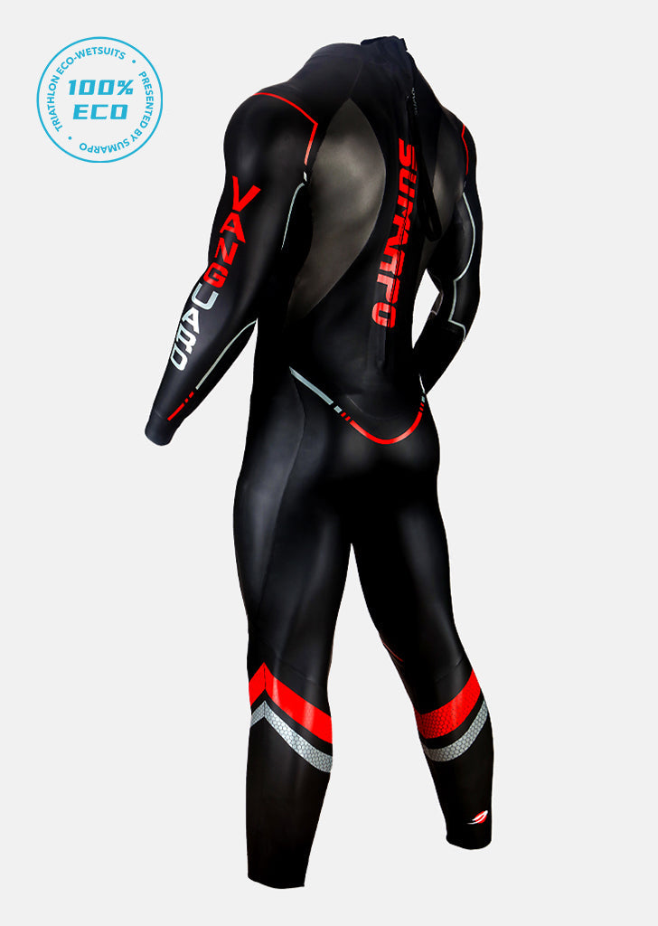A men's full-body eco triathlon wetsuit focused on balance and speed. | Cycling Supreme